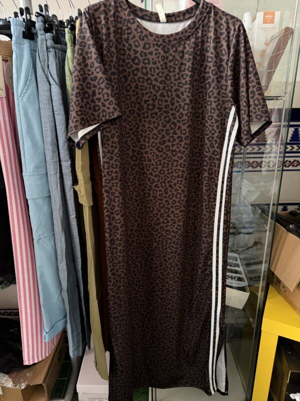 Vestido animal print adid