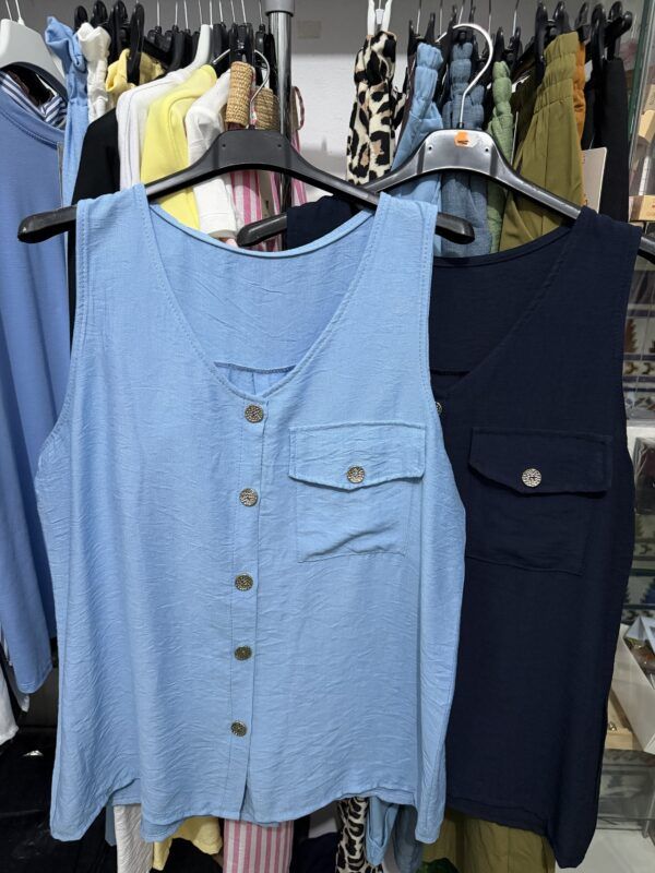 Camisa sisa tipo lino (no se arruga)