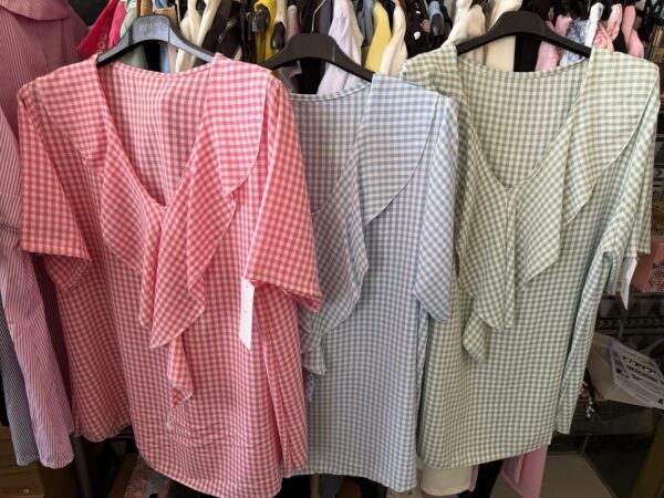 Blusa cuadros vichy curvy