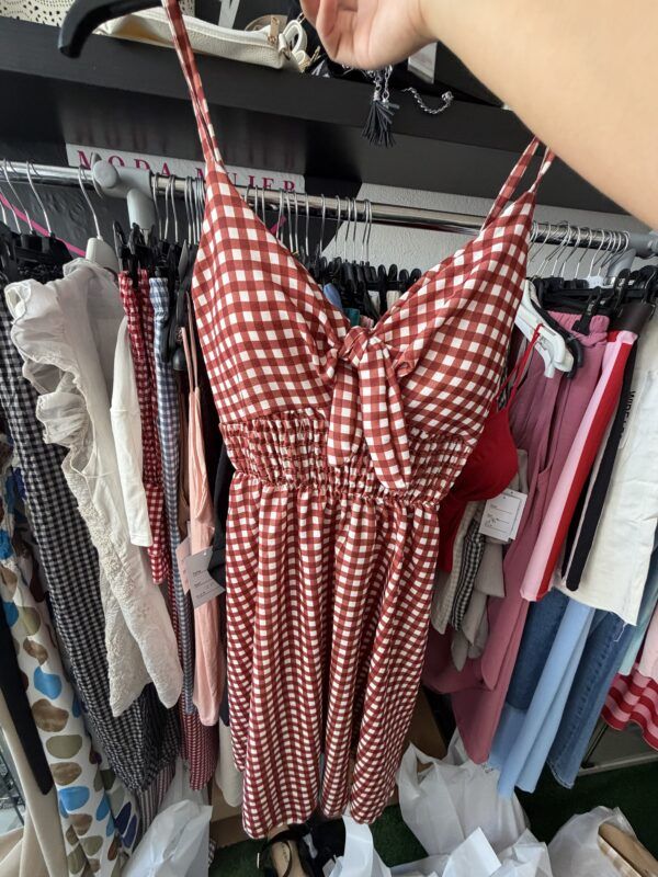 Vestido Vichy caldera talla única
