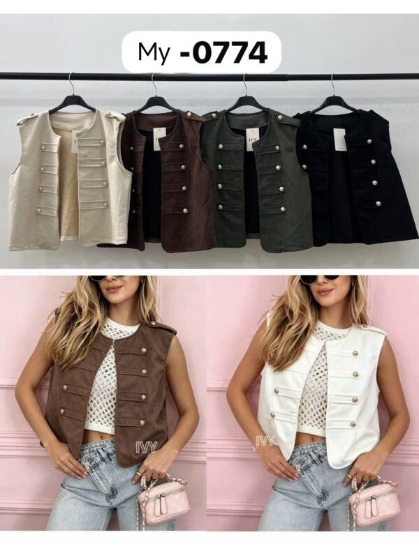 Chaleco estilo militar antelina
