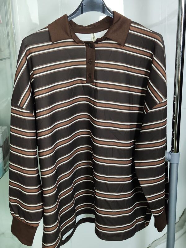 Sudadera curvy rayas